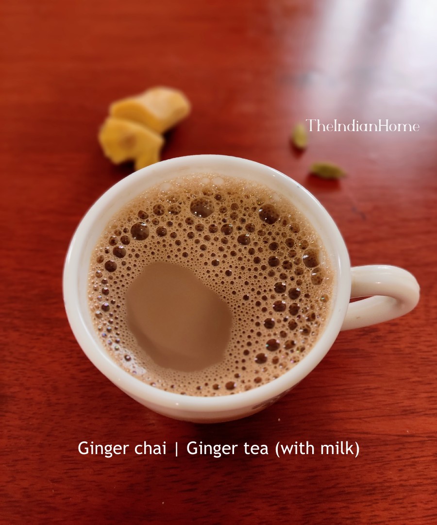 Ginger Chai Ginger Tea With Milk The Indian Home 0205